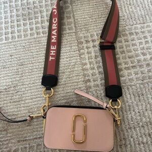Marc Jacobs Blush and Brown Crossbody Bag